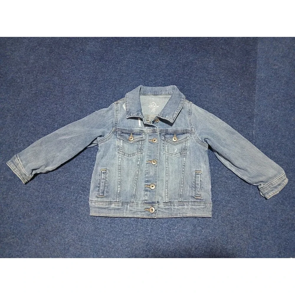 Jordache Light Wash Jean Jacket  with Pockets Snap Buttons  4T